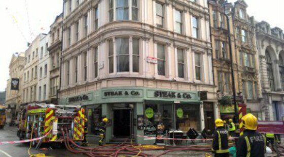 Almost 60 firefighters at Steak & Co restaurant in London's Haymarket