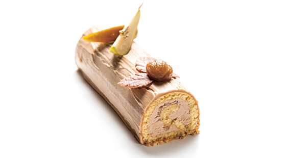 Recipe of the week: Chestnut, cream and pear bûche de Noël