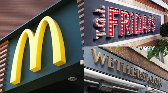 Staff at JD Wetherspoon, McDonald's and TGI Fridays to strike