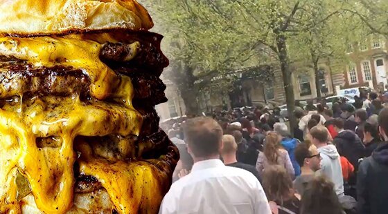 Police attend after ‘thousands' amass for Oowee burger giveaway on Bristol's College Green