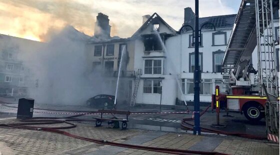 Man admits starting fatal fire at Aberystwyth hotel