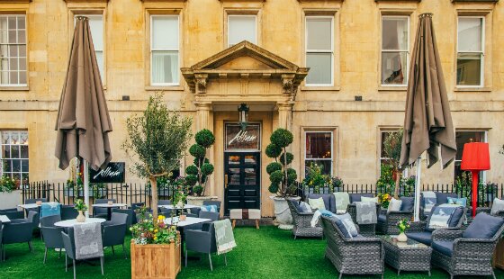 Ian and Christa Taylor sell the Abbey hotel in Bath