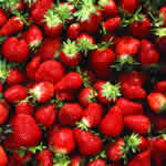 Strawberry and sweet pepper gazpacho with yogurt sorbet by Simon Hulstone