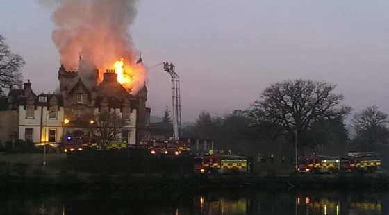 Four hospitalised after Cameron House hotel fire