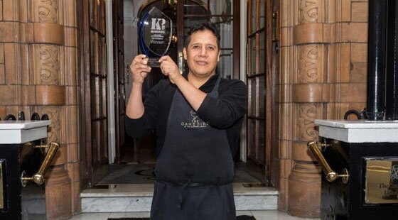 José Núnez, kitchen porter at the Stafford London named KP of the Year