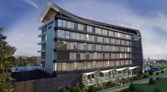 Construction begins on Marriott Courtyard hotel at Milton Gate