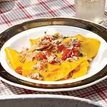 Pappardelle with crab, fennel and tomatoes, by Theo Randall