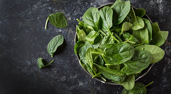 Home-grown harvest: spinach