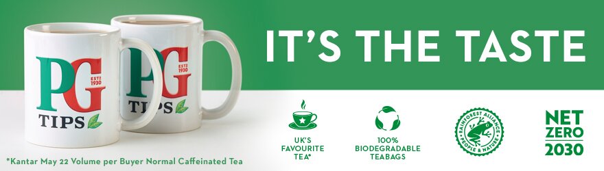 It’s the taste:  PG tips returns to its iconic line for its new TV campaign