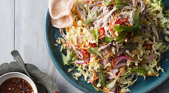 Recipe of the week: Macadamia nut and shredded pork salad