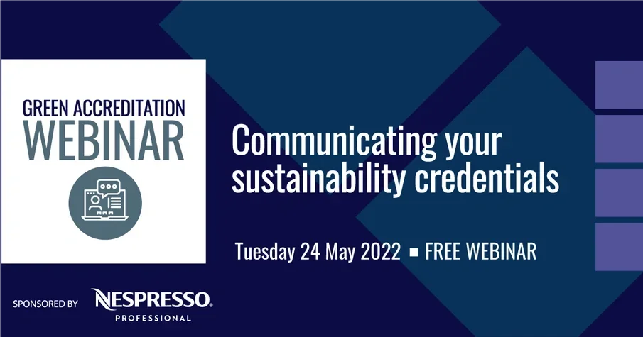 Free one-hour webinar tomorrow to offer tips on environmental accreditation