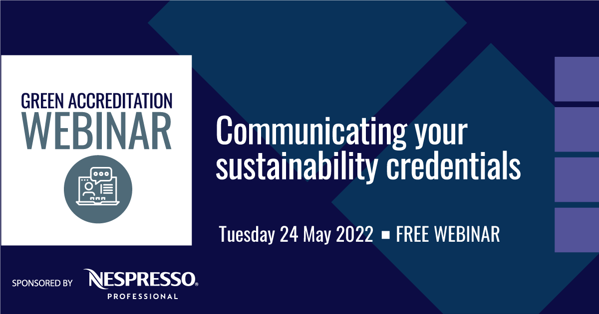 Sign up for The Caterer&rsquo;s Green Accreditation webinar