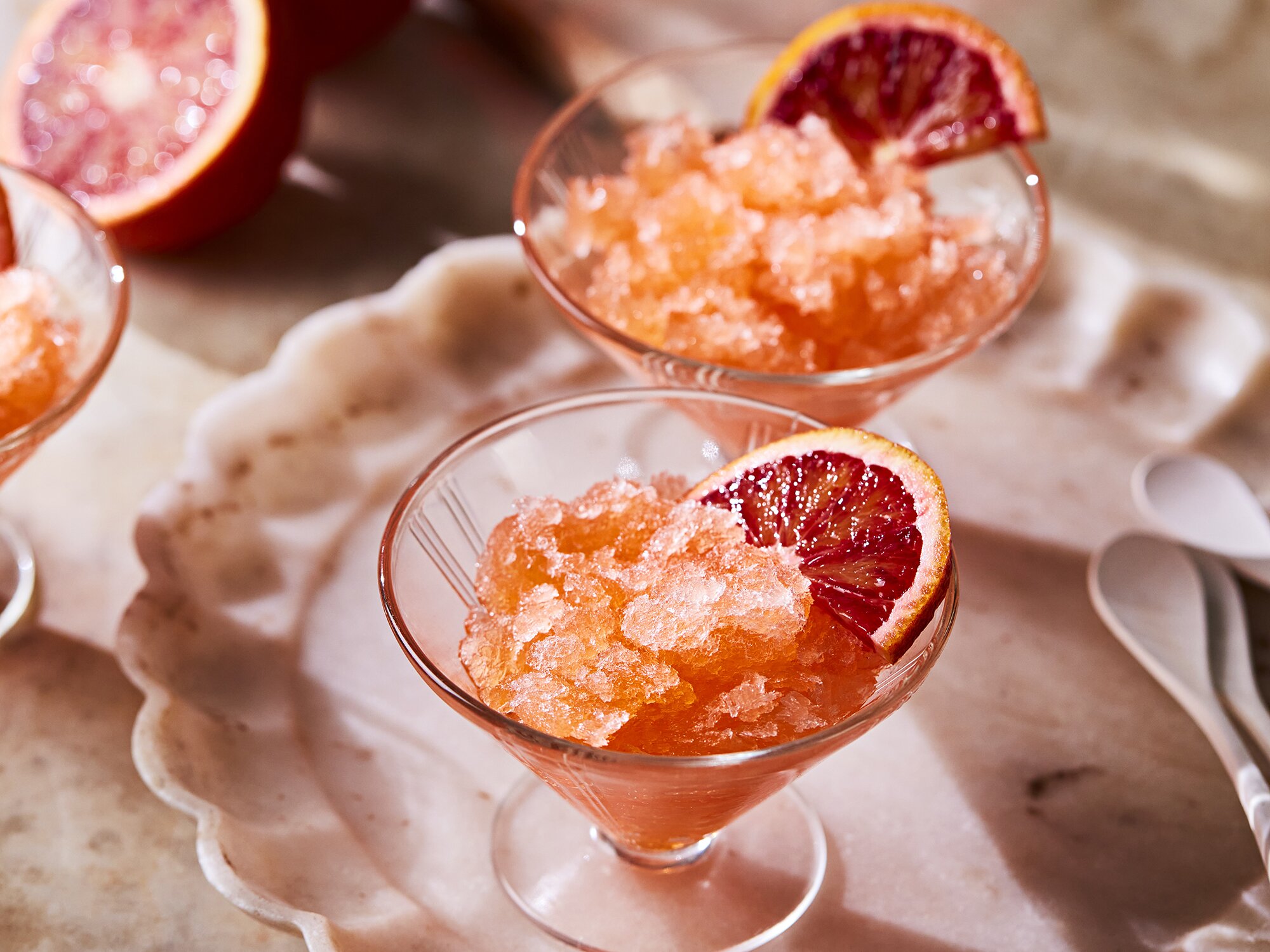 Recipe: Aperol granita and blood orange sorbet from Gelupo Gelato