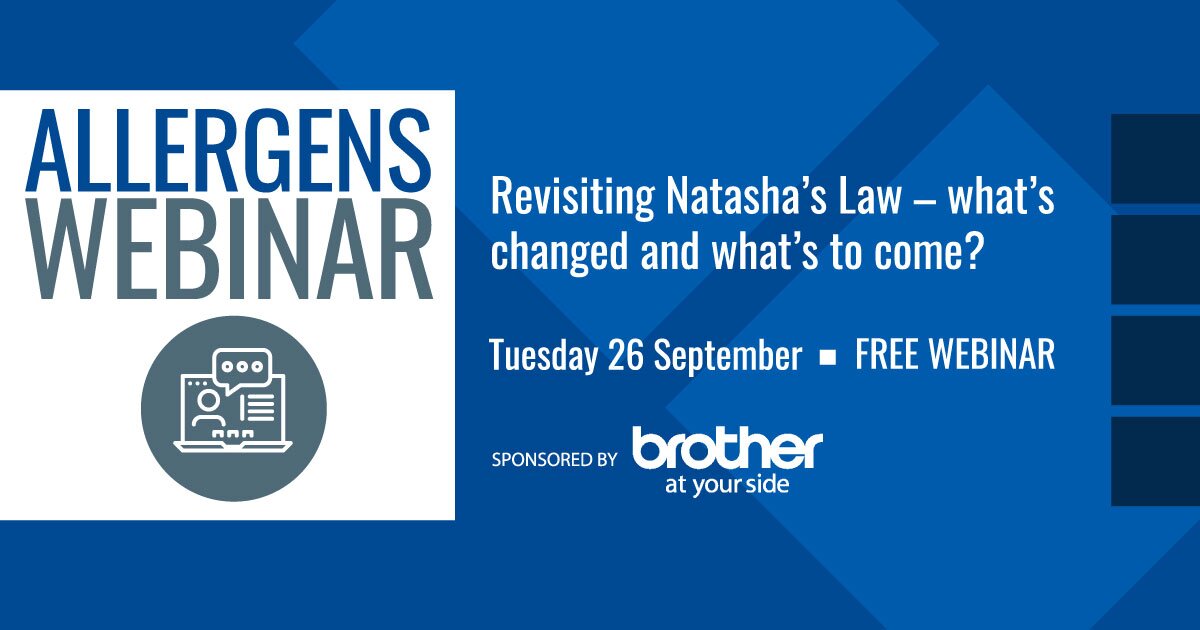 The Caterer to host Allergens Webinar two years on from Natasha’s Law