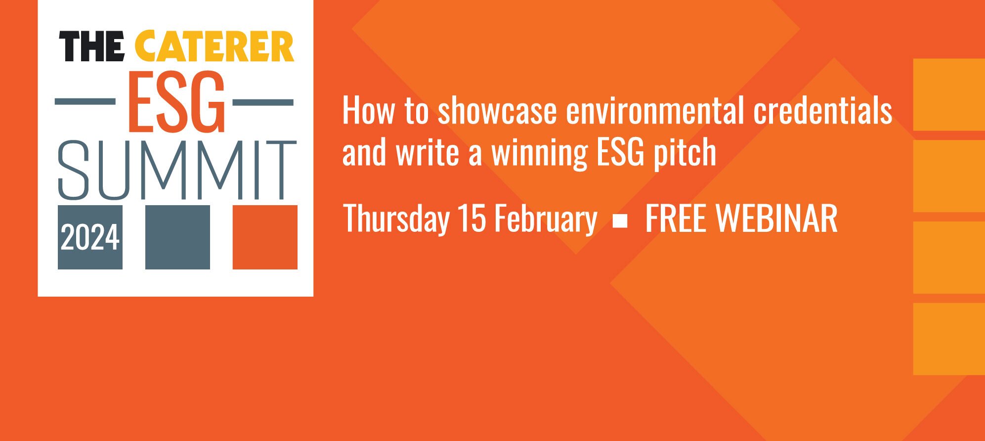 Join The Caterer's ESG Summit on 15 February