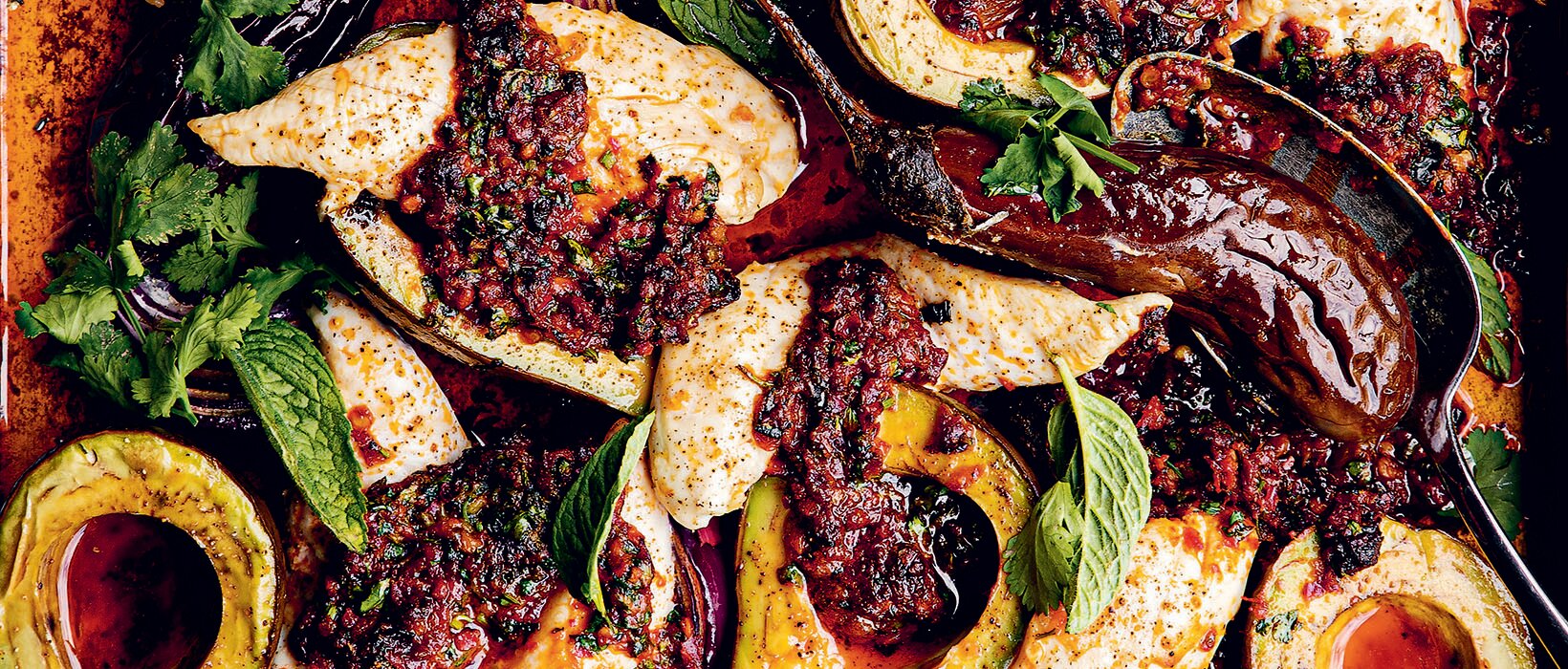 Recipe of the week: roast avocado and chicken with nduja butter