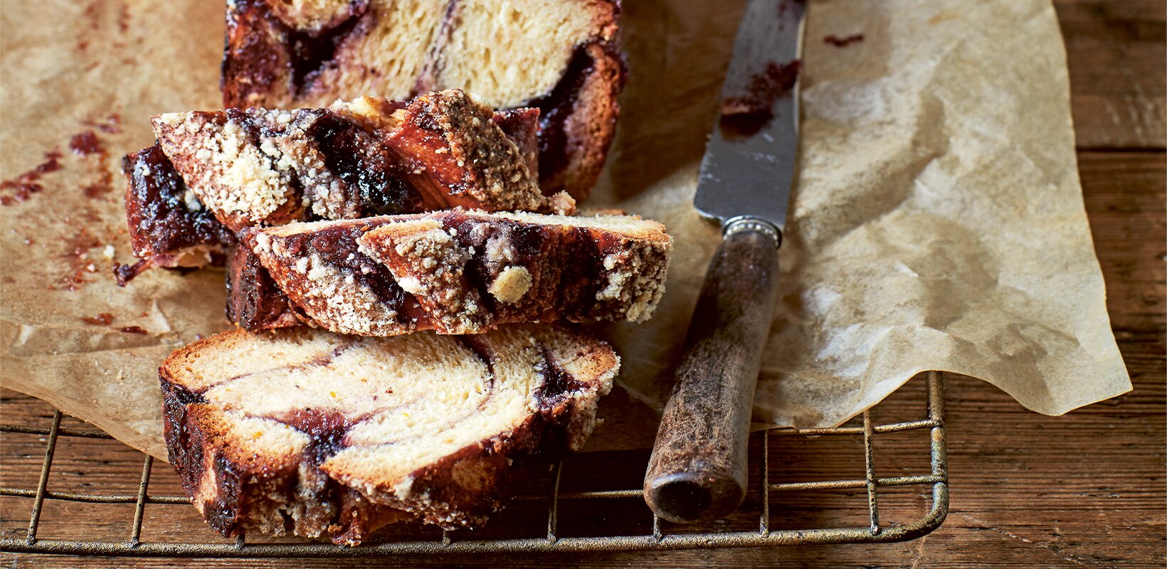 Recipe: Wild blueberry and almond babka loaf