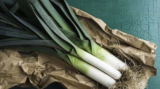 Home-grown harvest: Leeks