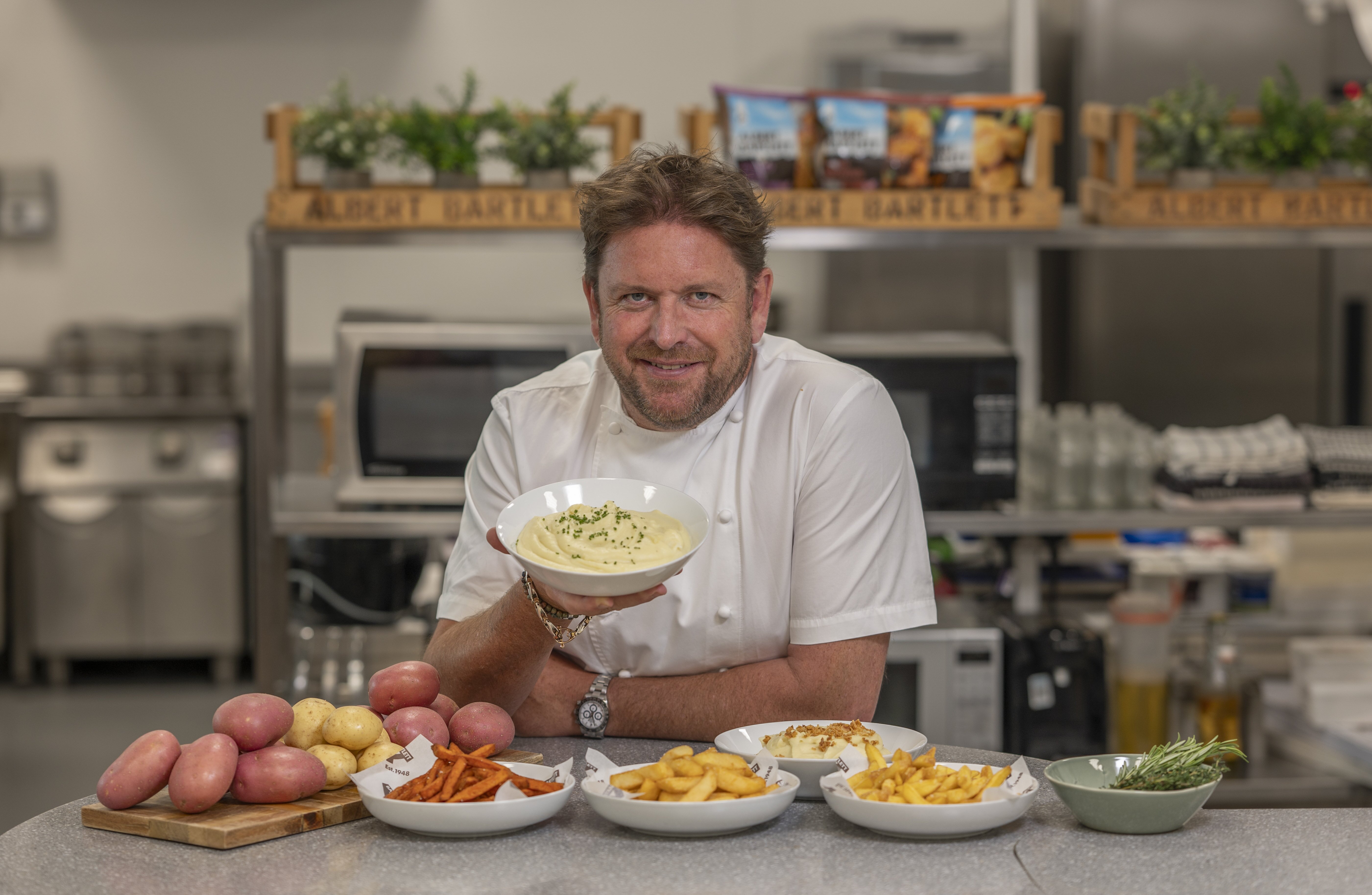 James Martin launches frozen potato range with Albert Bartlett