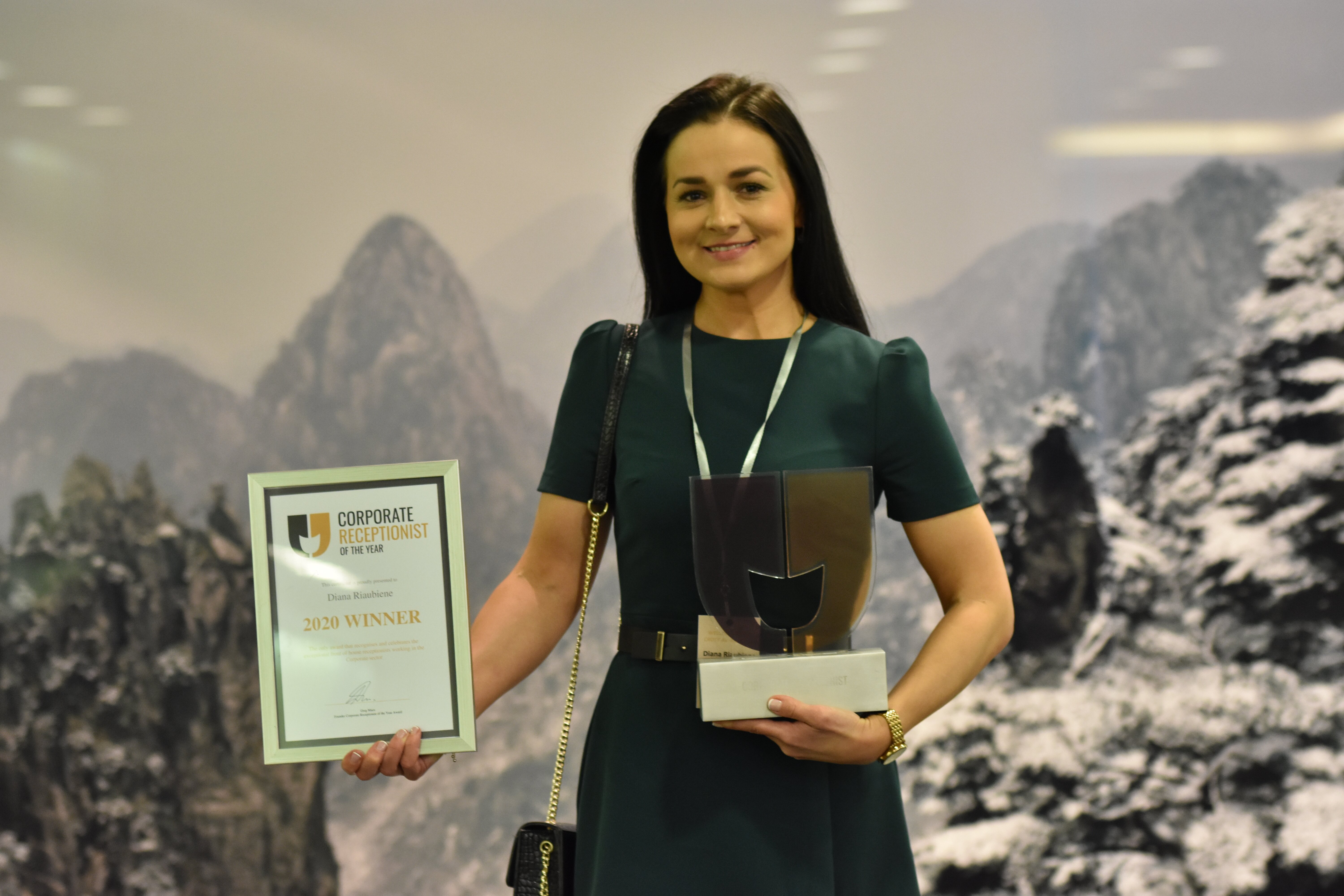 Diana Riaubiene wins 2020 Corporate Receptionist of the Year