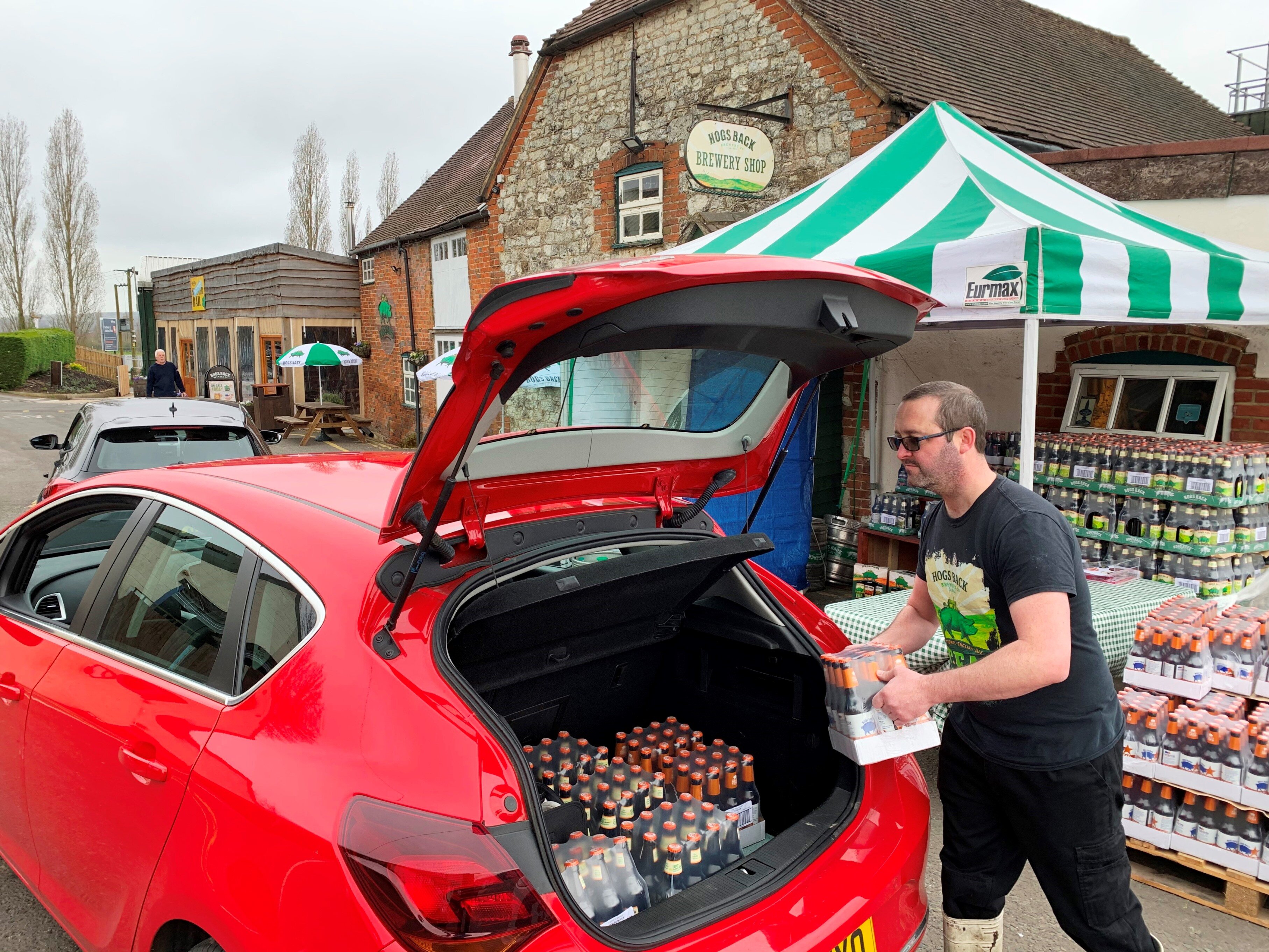 Hogs Back Brewery offers drive-through beer