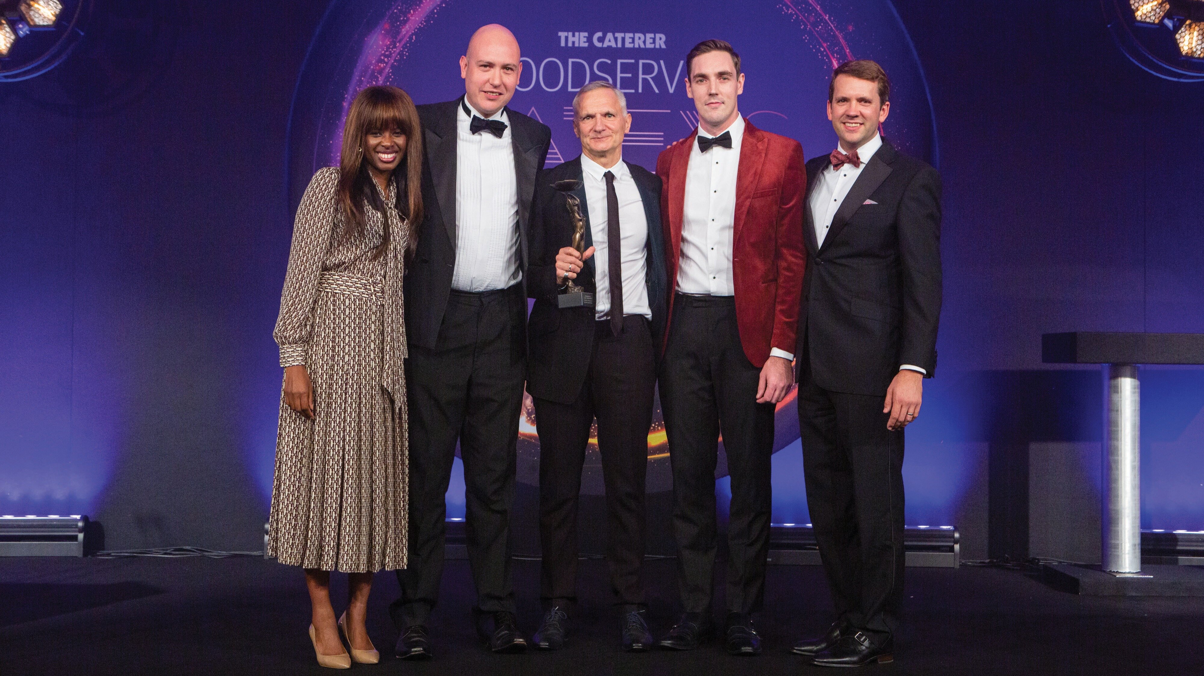 Mike Sunley picks up Outstanding Contribution Award at the Foodservice Cateys 2019