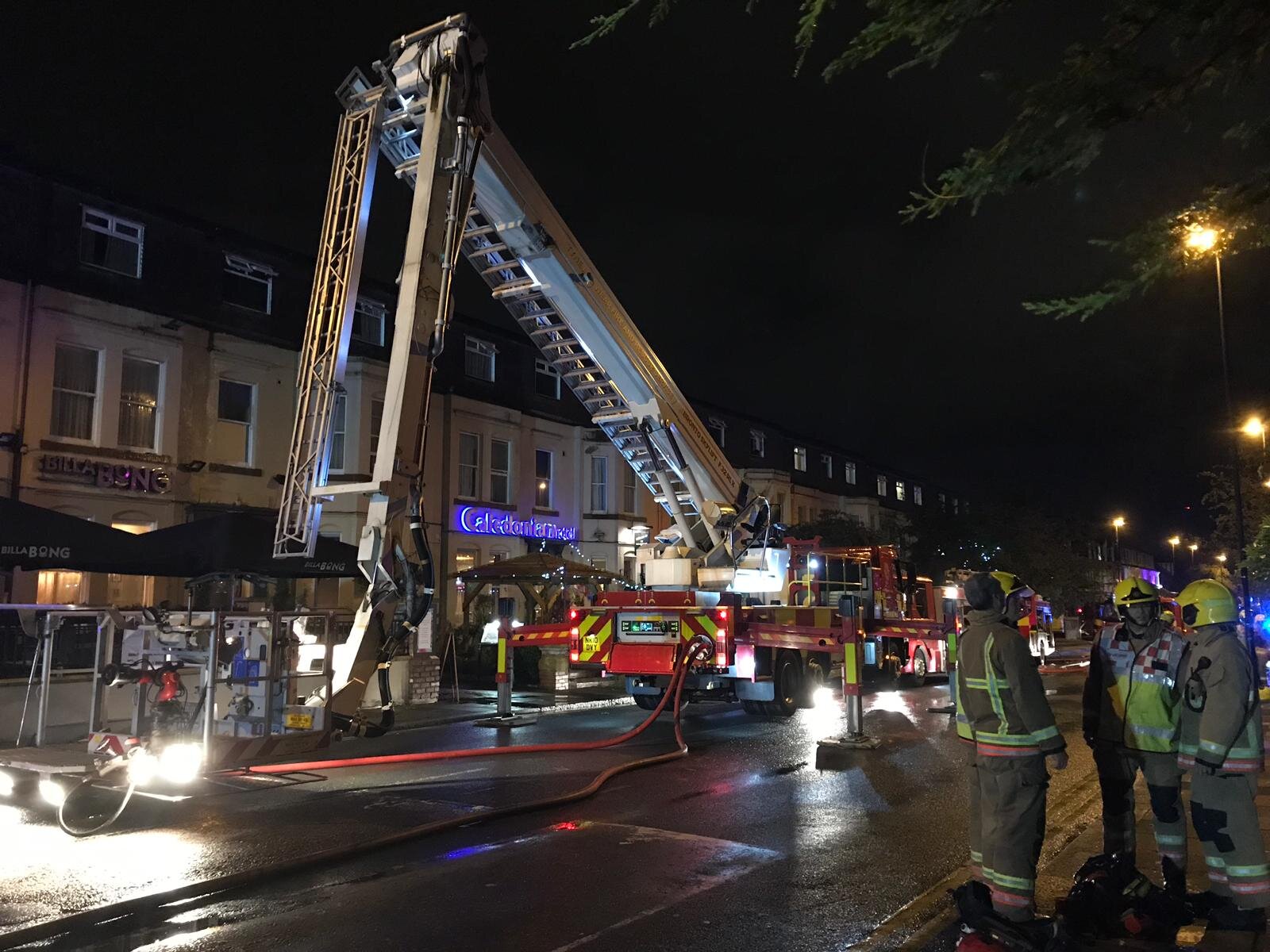 More than 30 firefighters tackle blaze at Caledonian hotel in Newcastle