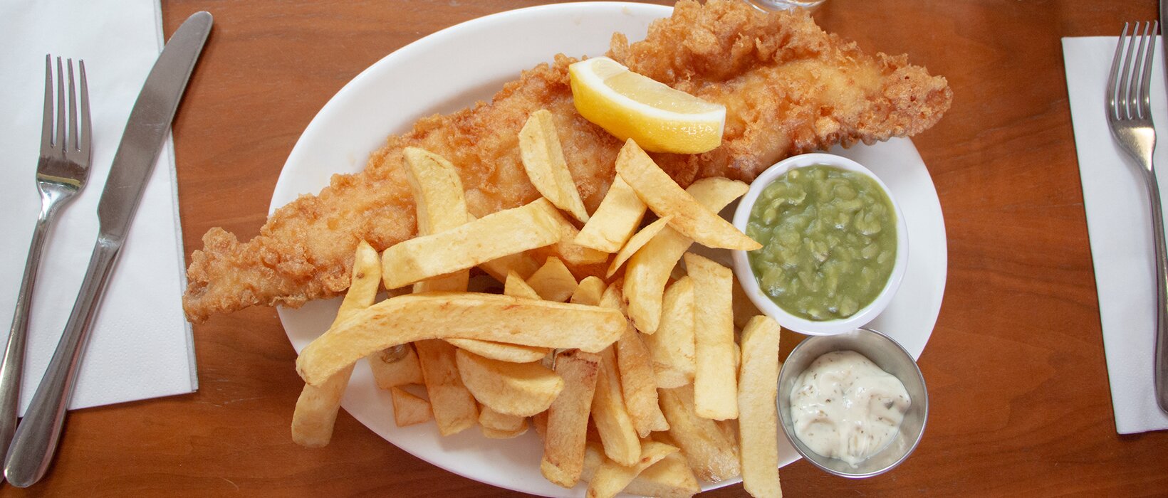 Fish and chips have gone upmarket for customers' chippy teas