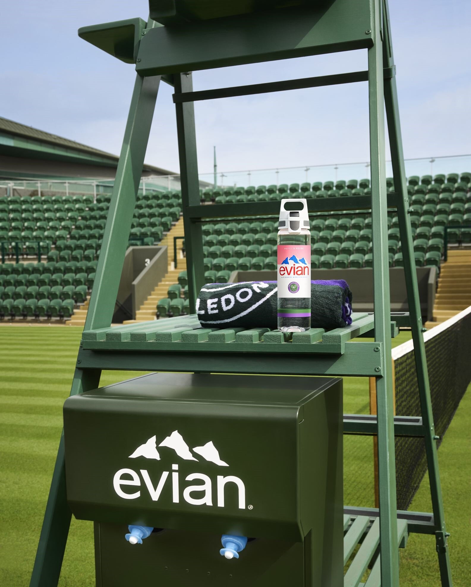 Evian introduces first ever refillable on-court water system to Wimbledon