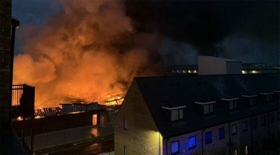 UCC Coffee factory ablaze in Dartford