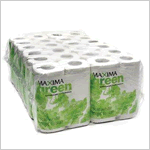 100% Recycled Maxima Green Toilet Rolls
