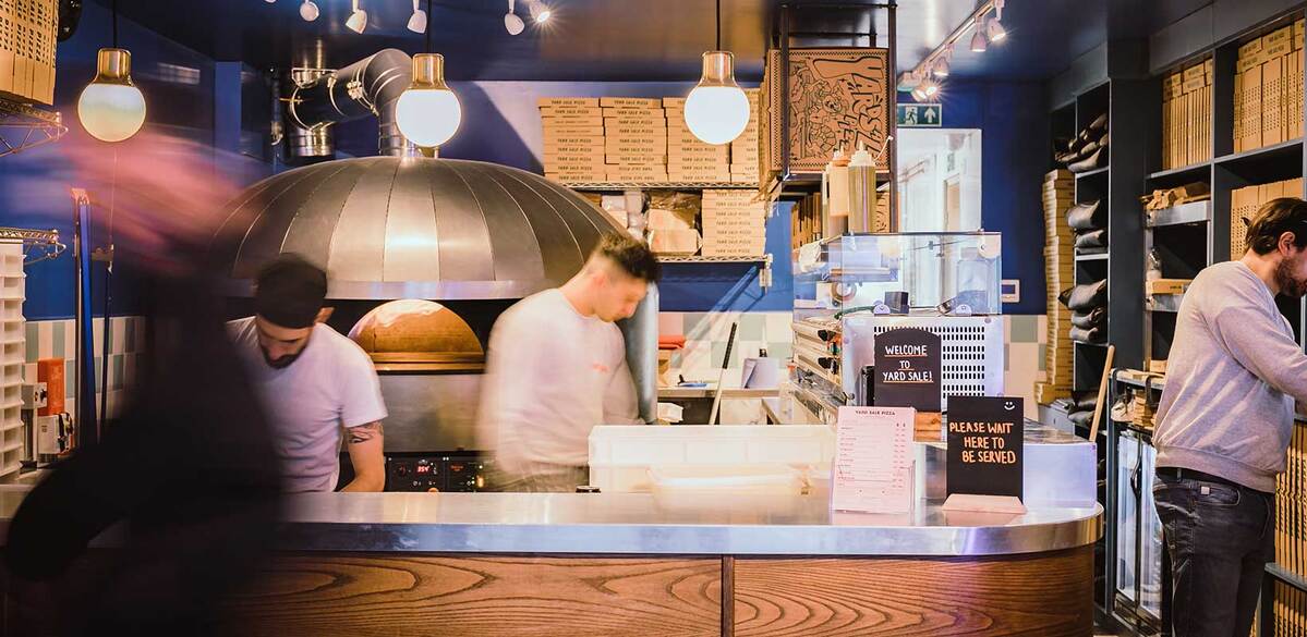 The Caterer InDepth How Yard Sale Pizza gets its product from dough