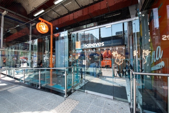 Popeyes opens first UK train station restaurant
