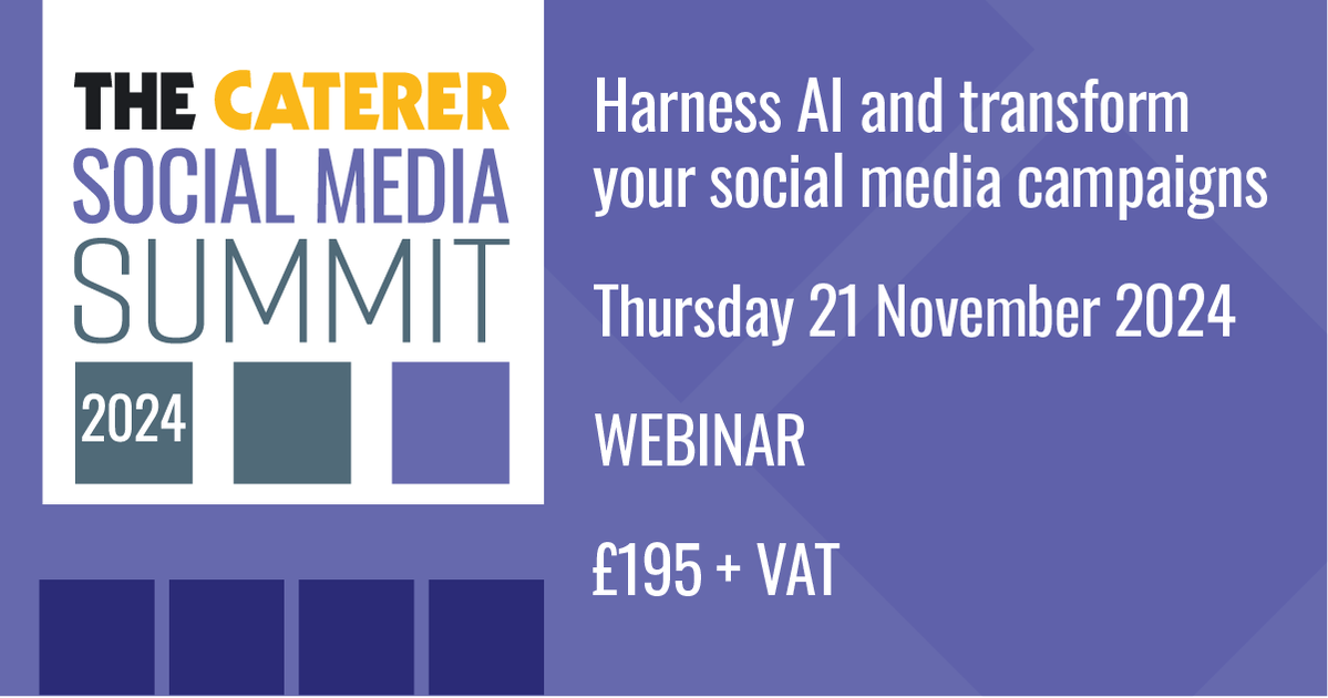 Learn how to convert clicks into customers at The Caterer’s Social Media Summit 2024