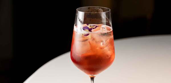 Cocktail recipe: damson and ginger spritz