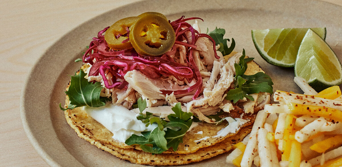 No-cook chicken tostada recipe from Susie Theodorous