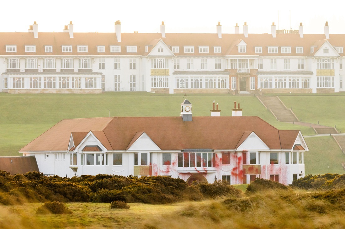 Police increase patrols around Trump Turnberry resort after vandalism