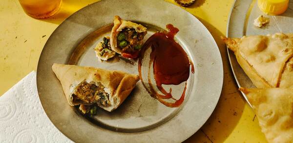 Cyrus Todiwala’s moong daal samosas