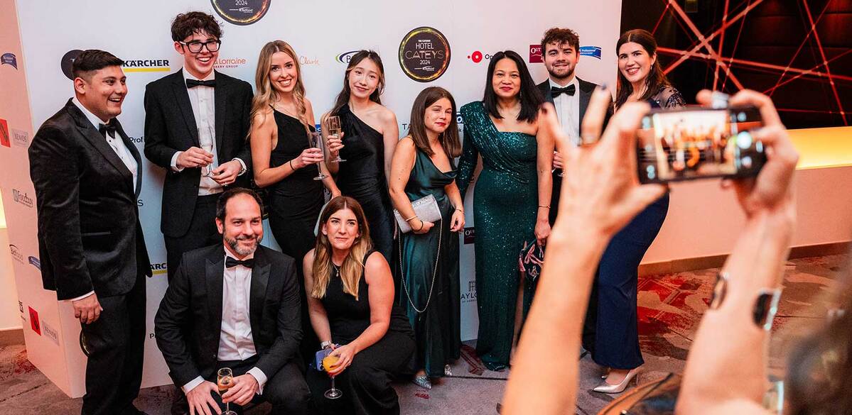 Hotel Cateys 2024 sponsor board