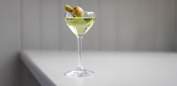 Make your own pickle vodka for a twist on the Martini