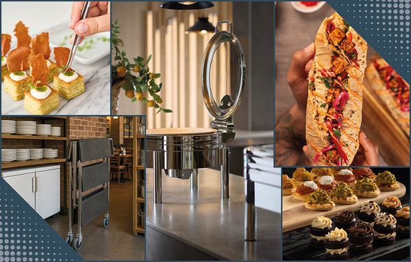 Healthier hybrid sausage rolls, buffet mini breads and space saving folding trolleys: The best new foodservice food and equipment
