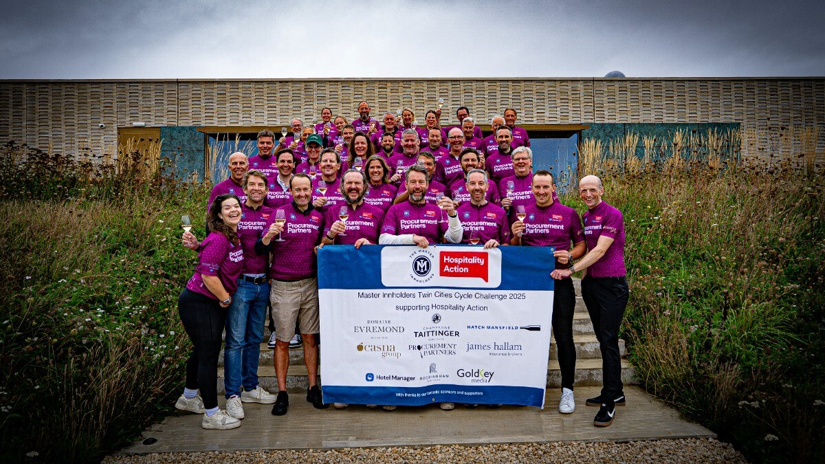 Master Innholders cyclists raise &pound;135k for Hospitality Action with epic Champagne themed ride