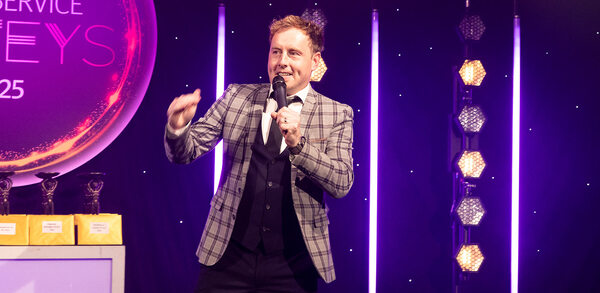 Comedian Andrew Ryan gave out the awards