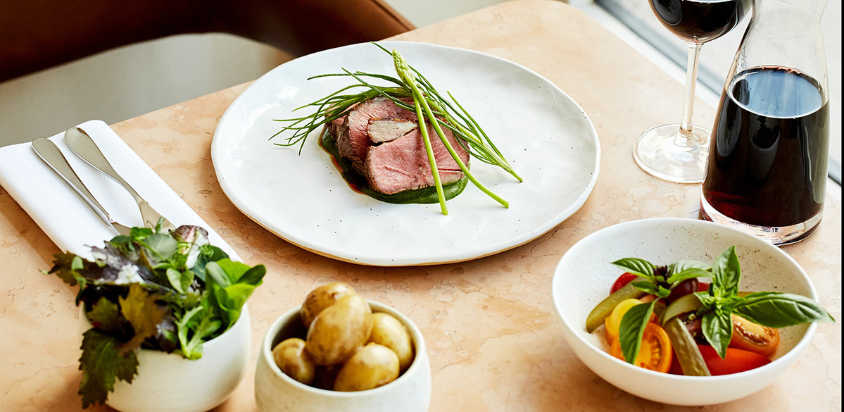 Norfolk salt marsh lamb rump with green sauce Margarets Matt Hague