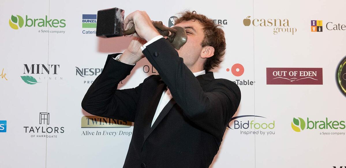 Charlie Banks of the Rubens at the Palace won Front of House Manager of the Year