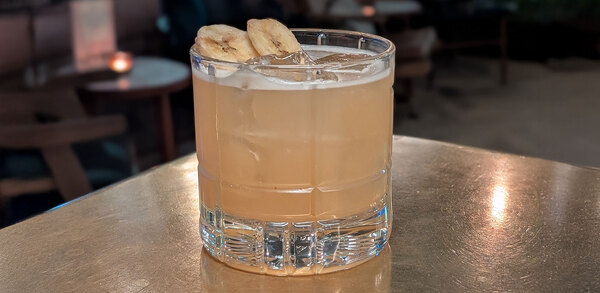 Dessert in a glass: Bananas Fostered