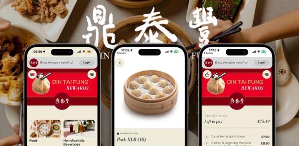 Din Tai Fung extends its signature experience into digital payments with sunday&rsquo;s brand customisation