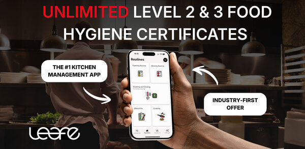 Leafe Pro offers Level 2 and 3 Food Hygiene Certificates for all staff