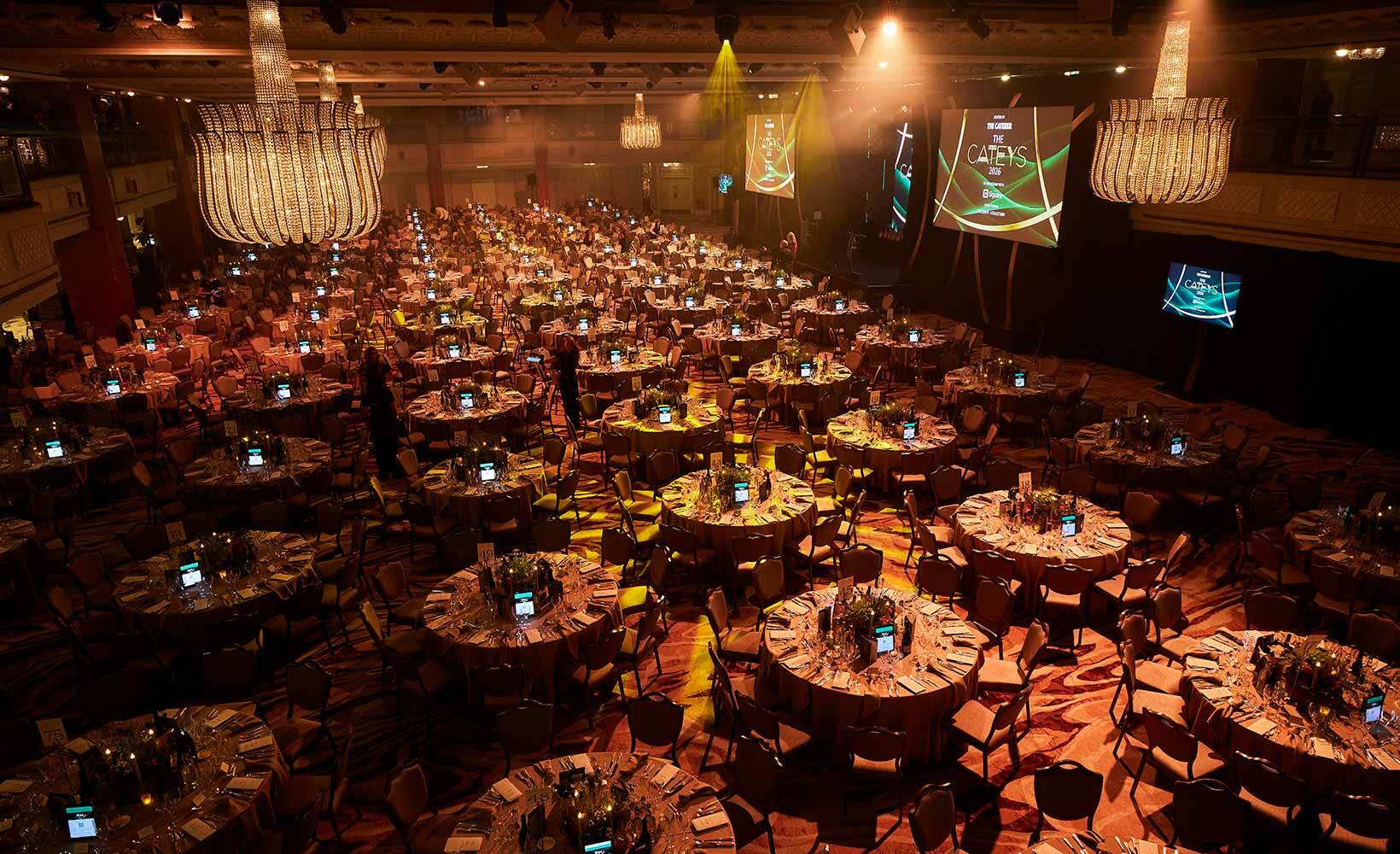Guests arrive at the Grand Room at the JW Marriott Grosvenor House London
